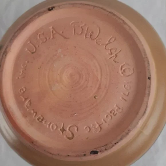 B Welsh, Pacific Stoneware, Hand Painted, Pottery Vase, Made in USA in 1971 - Picture 2 of 7
